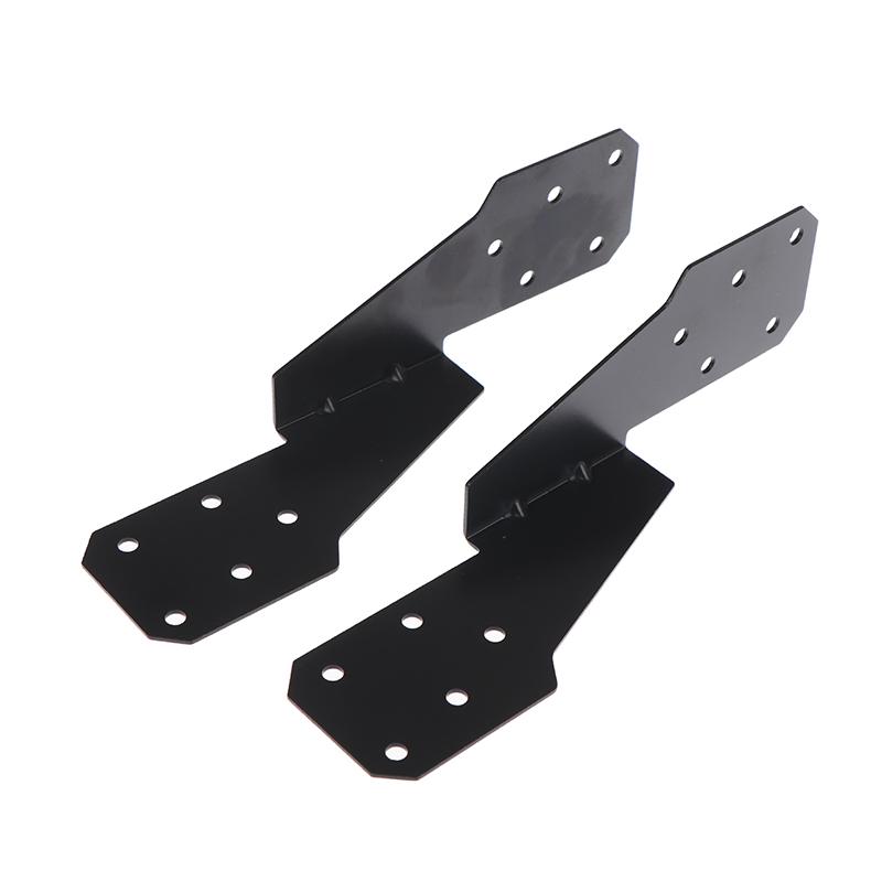 

2/5Pcs Carbon Steel Strong Heavy Duty Windproof Buckle Structural Parts Hurricane Tie Bracket Hardware For Trusses/Rafters Ties
