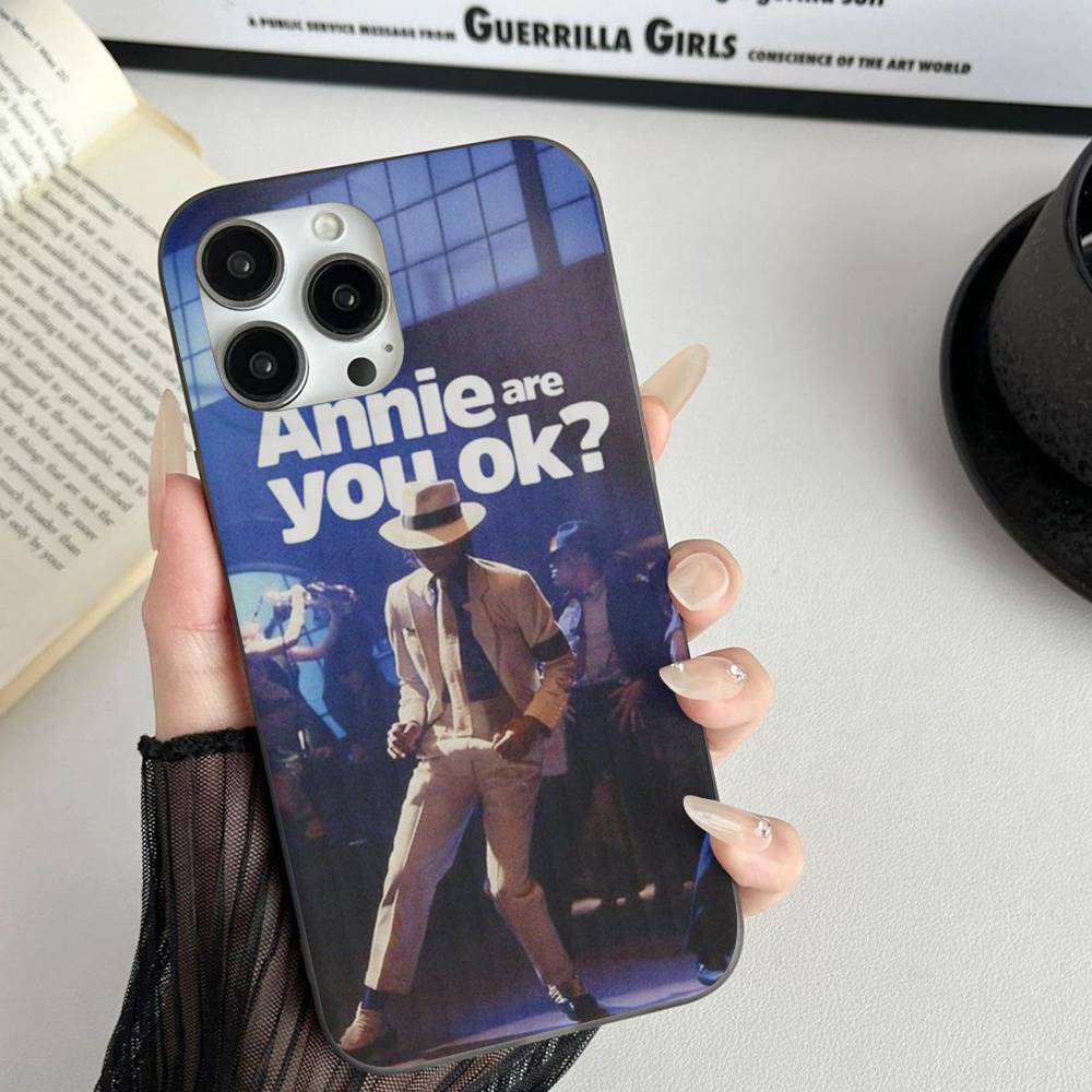 Pop Singer Michael Jackson Phone Case For IPhone 17 16 15 11 12 13 14 Pro Max Soft Corrugated Silicone Cover Case