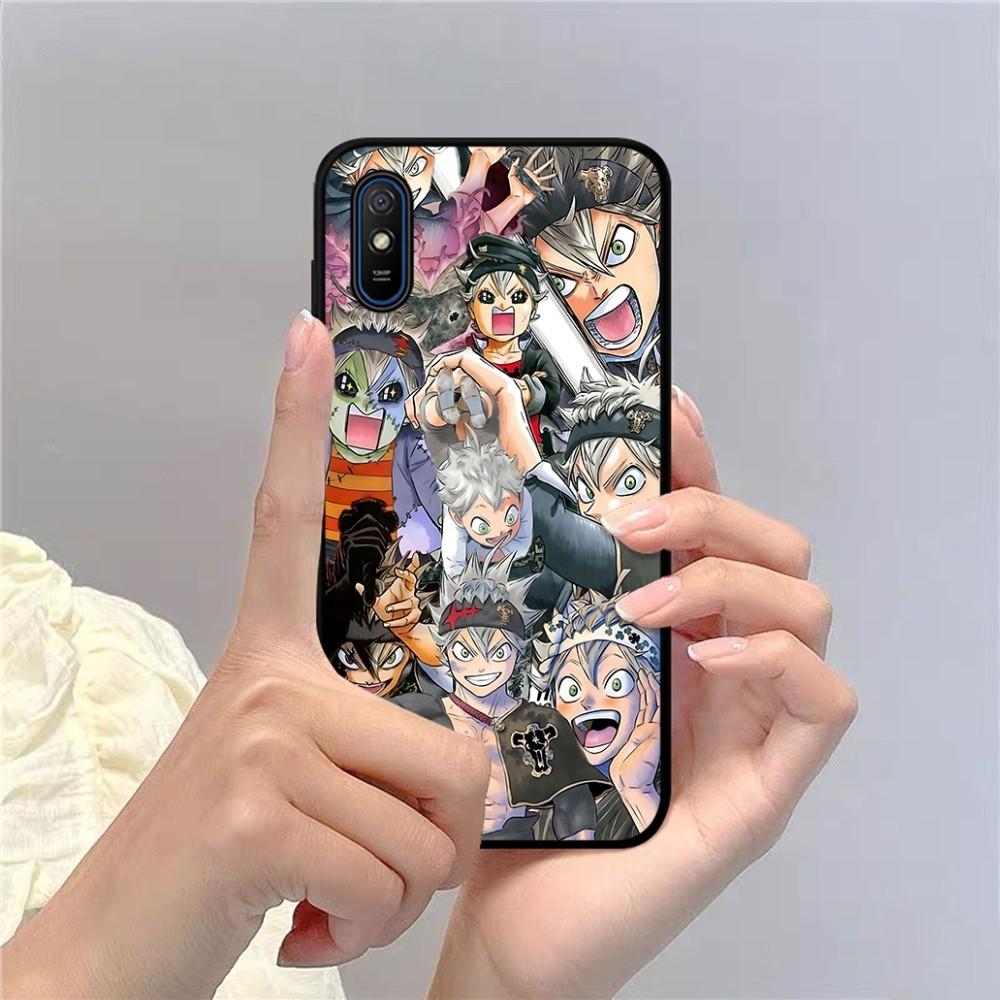 Black Clover Phone Case For Redmi 5 6 7 8 9 10 Plus Pro 6 7 8 9 A GO K20 K30 K40 Pro Plus F3 Fundas