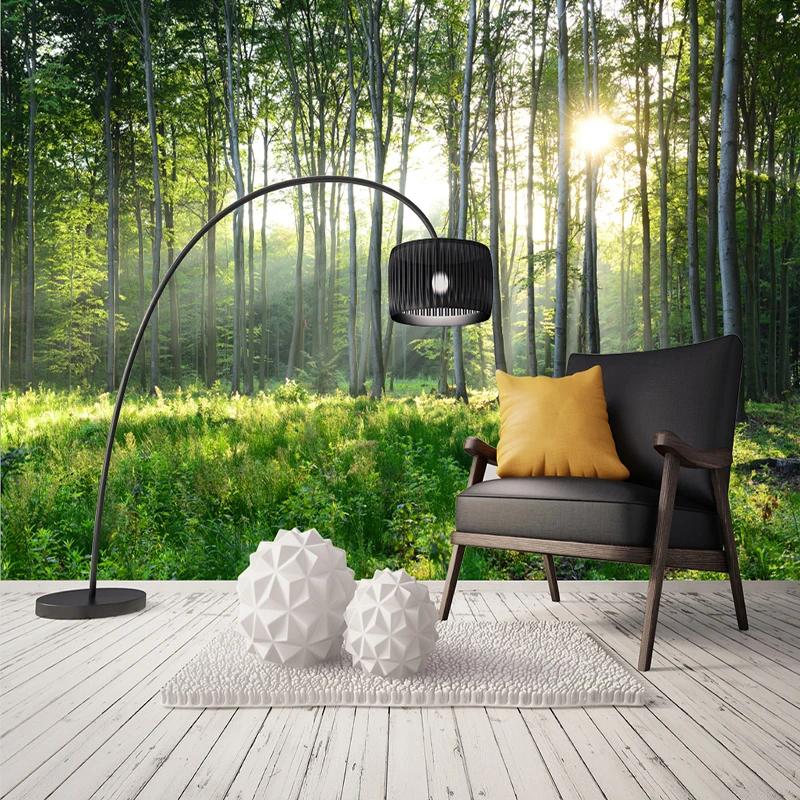 Photo Wallpaper 3d Green Forest Nature Scenery Murals Living Room Bedroom Background Wall Mural Modern Home Decor