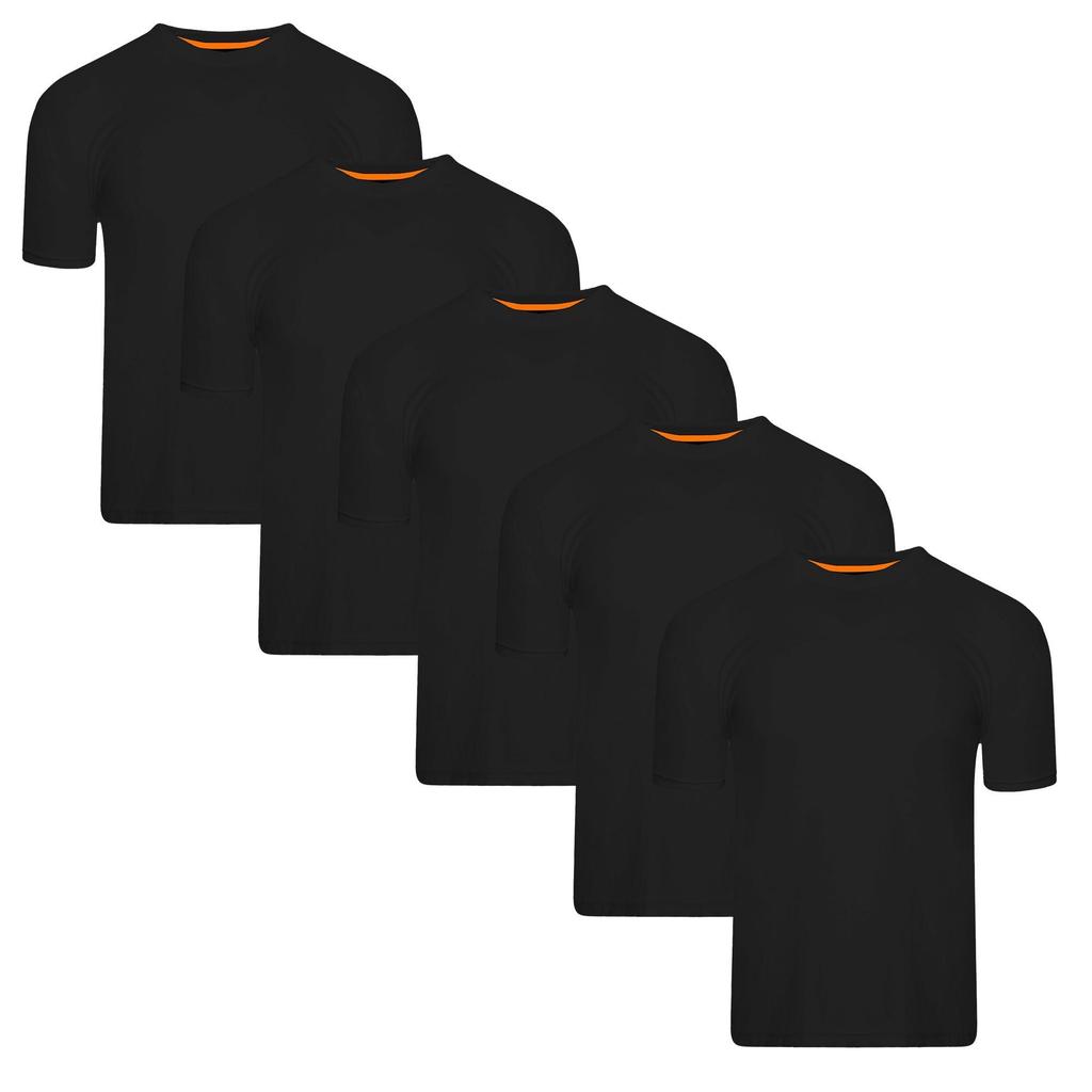 Keanu Men's Plain T-Shirt (Pack of 5)