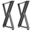 VEVOR Table Legs, 29.1" H x 24" W Steel Furniture Legs, 2204 lbs Max Load Heavy Duty, Easy Installation