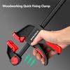 Grampo Tipo F de Liberação Rápida Ajustável para Marcenaria Quick-Grip Ferramenta de Suporte de Fixação Forte Aderência Grampos de Pressão para Colagem e Montagem
