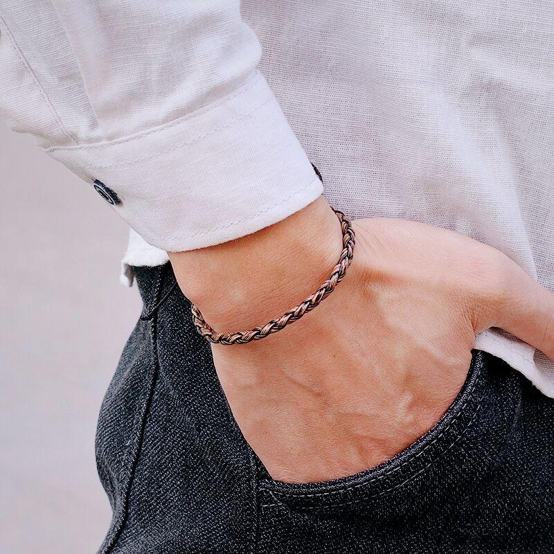 Simple Style Handmade Genuine Leather Bracelet Men Adjustable Wax Rope Leisure Accessories Gift For Him Pulseiras Masculina