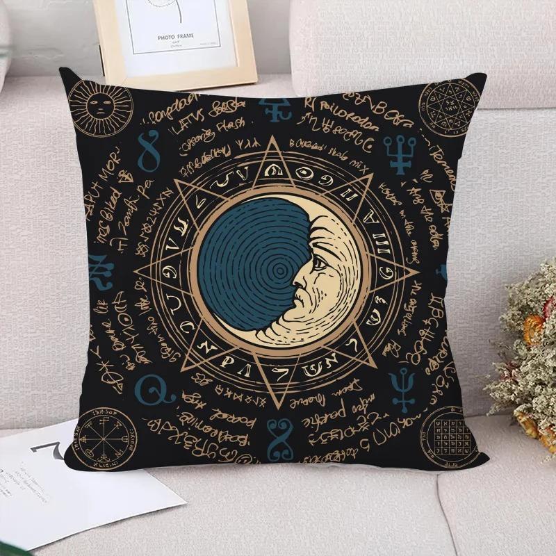 Sun and Moon Decorative Pillowcase Living Room Office Home Pillowcase Car Ornaments