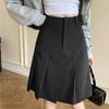 Women's High Waisted Pleated A-Line Midi Skirt