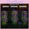Solar Ground Inset Firework Led Landscape Light Waterproof Yard Decor For Garden