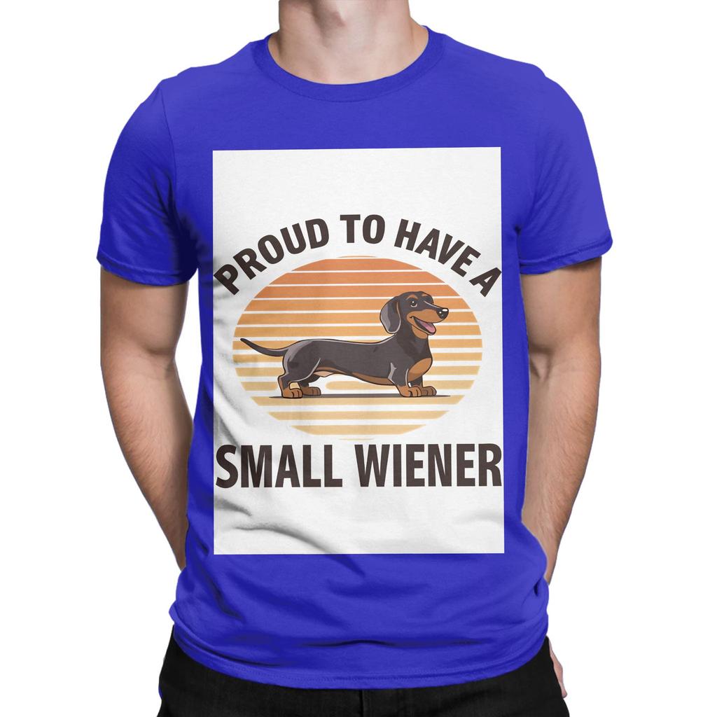 Proud To Have A Small Wiener Retro Dachshund Humor Novelty 100 Cotton Tshirt Dachshund Tees Tops For Unisex