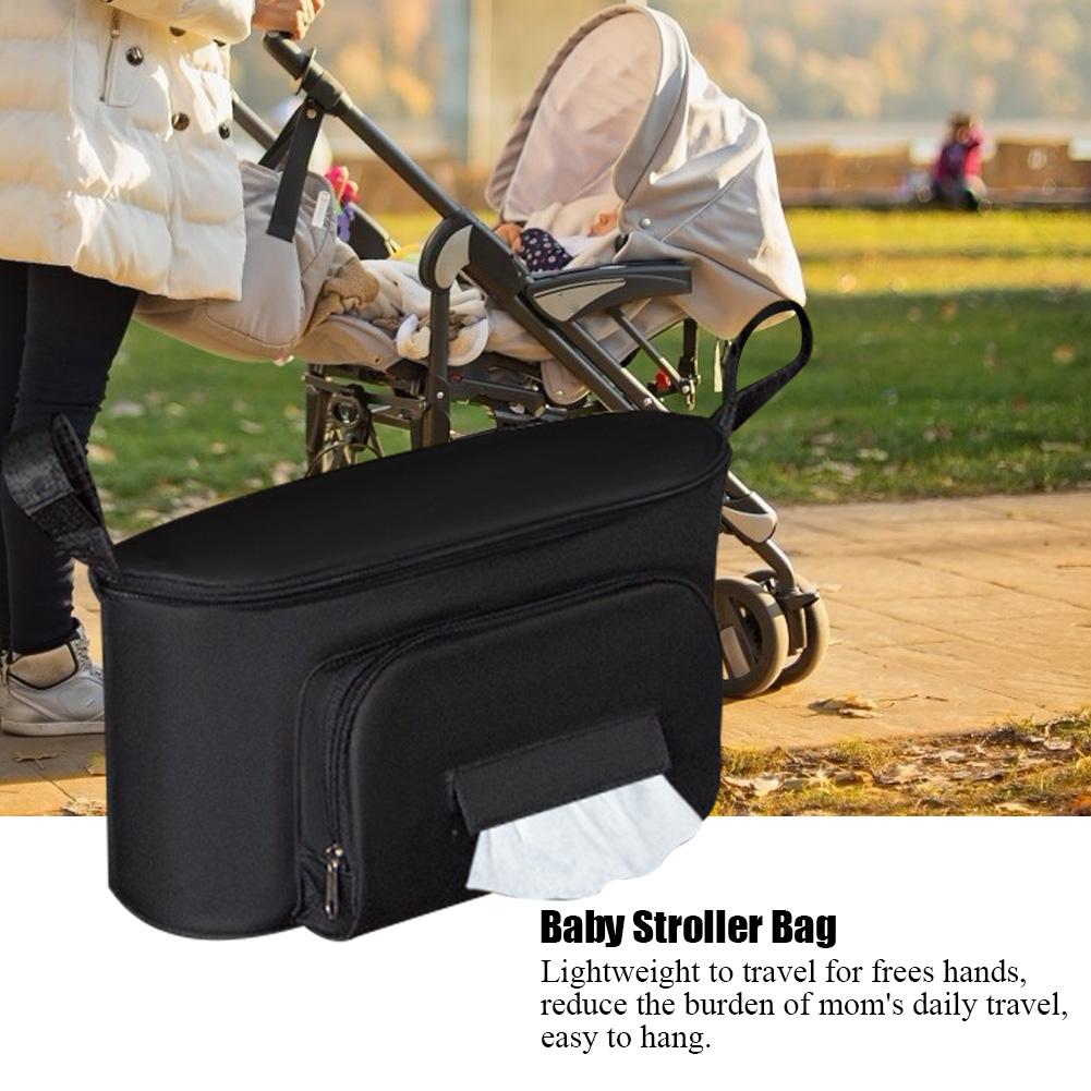 Multifunctional Large Capacity Baby Stroller Hanging Bag Organizer Storage Bag Diaper Bottle Cup