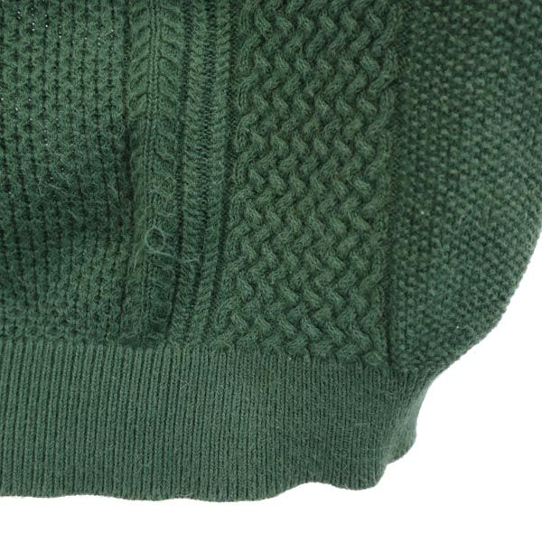 Mr.GENTLEMAN Short Sleeve Sweater M Green Knit Men's Used