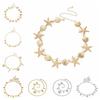 Multi-pendant Starfish Waist Chain Shell Beads Belly Chain Imitation Pearl Body Chain  Ladies