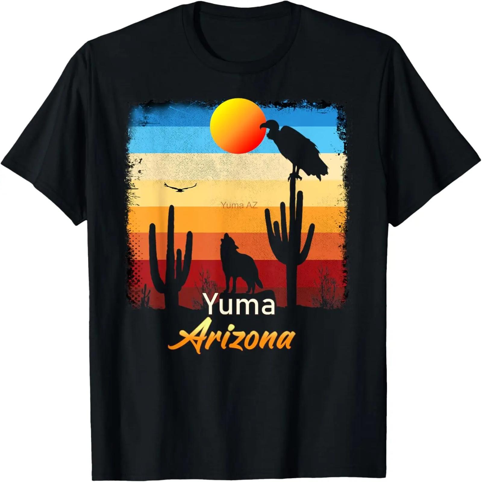 

Yuma Arizona Vintage Coyote Sunset AZ Desert T-Shirt XXXXXL чёрный