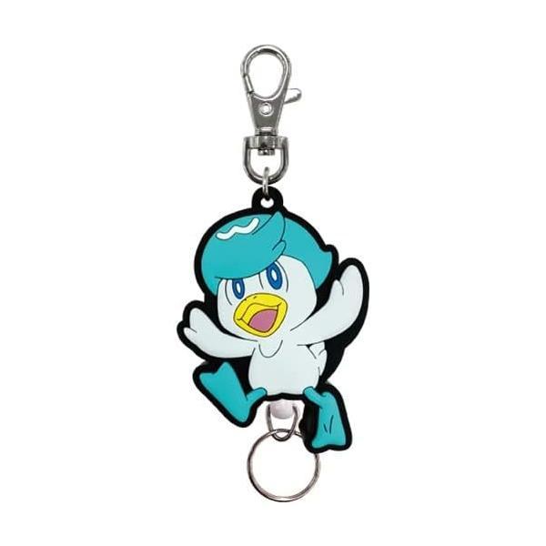 Pokemon Quaxly Rubber Reel Keychain New
