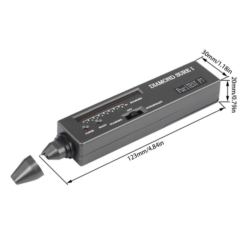 High Accuracy Diamond GemTester Pen Portable GemstoneSelector LED Indicator Accurate Reliable Jewelry UV Light Test Tool
