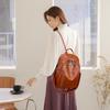 2024 Women's Soft Leather Waterproof Backpack - Large Capacity, Casual Korean Style for Shopping, Travel, and Mommy Needs