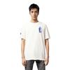 Fila X Études Letter Logo Print Crew Neck Short Sleeve T-Shirt Men Tops White Cream F11M326111F-IV