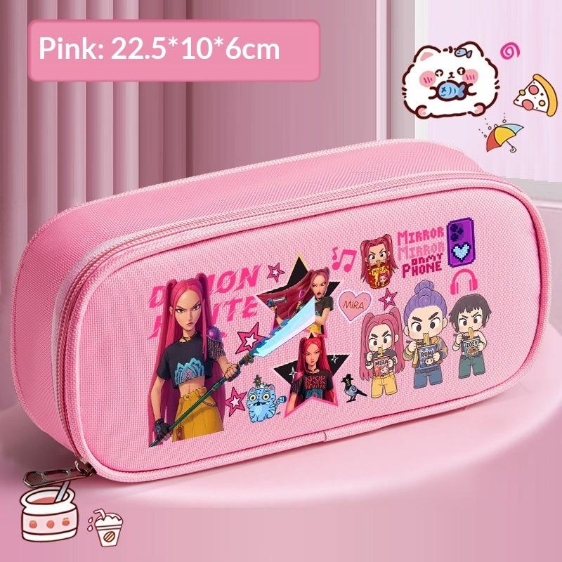 Federmäppchen Schreibwarenbox Große Kapazität Oxford-Stoff Cartoon Niedliches Mädchen Schüler Federmäppchen