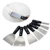 7PCS Thickened Putty Shovel Set 7 Sizes Soft Grip Handle Clean Putty Spatula with Storage Bag Carbon Steel
