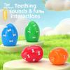 Pet Toy Sound-producing Egg Cocker Spaniel Teddy Teething Toy for Relieving Boredom Egg-shaped Small Dog Toy