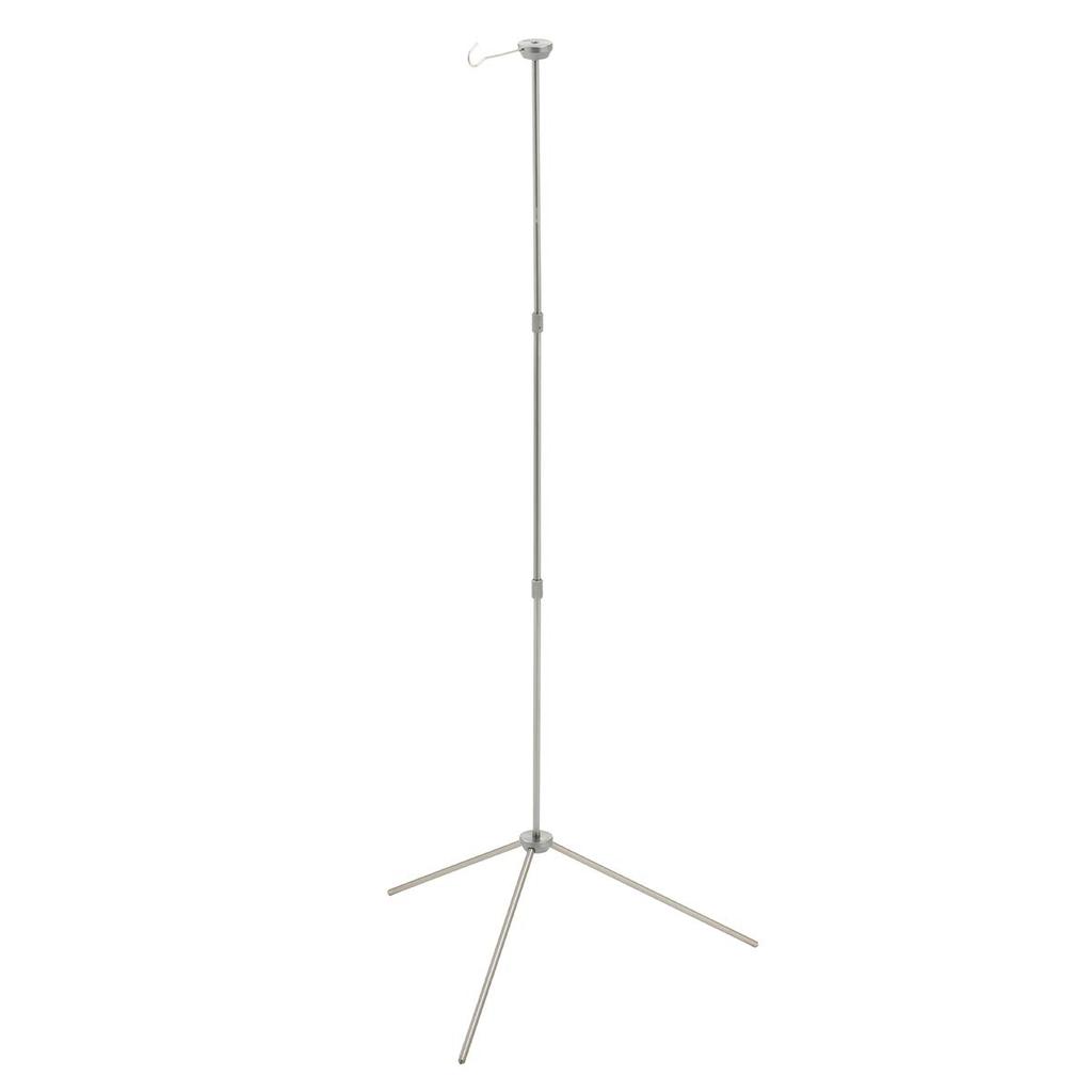 LOGOS Portable Lantern Pole 71905009, Silver, Approx. 45cm Wide x 40cm Deep x 102cm High