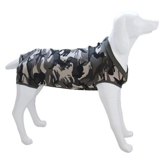 Pet Recovery Suit High-Elastic Camouflage Print Dog Jumpsuit Pajamas Surgical Gown Vest Wrap for Small Medium Large Dogs Cats