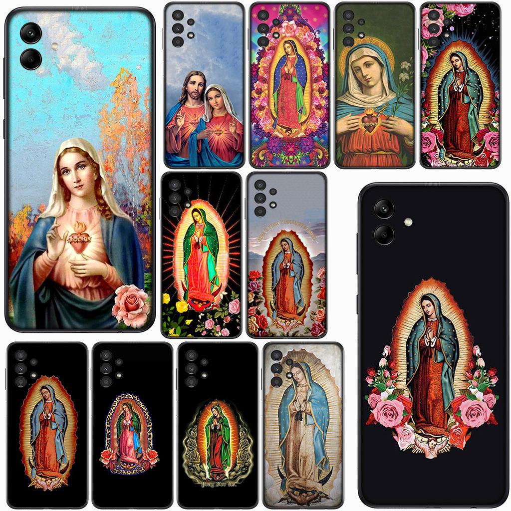 Cover for Samsung Galaxy S25 S24 S23 Fe Ultra Plus S7 Edge A05 A06 A16 A15 A35 Protective Phone Case Virgen de Guadalupe