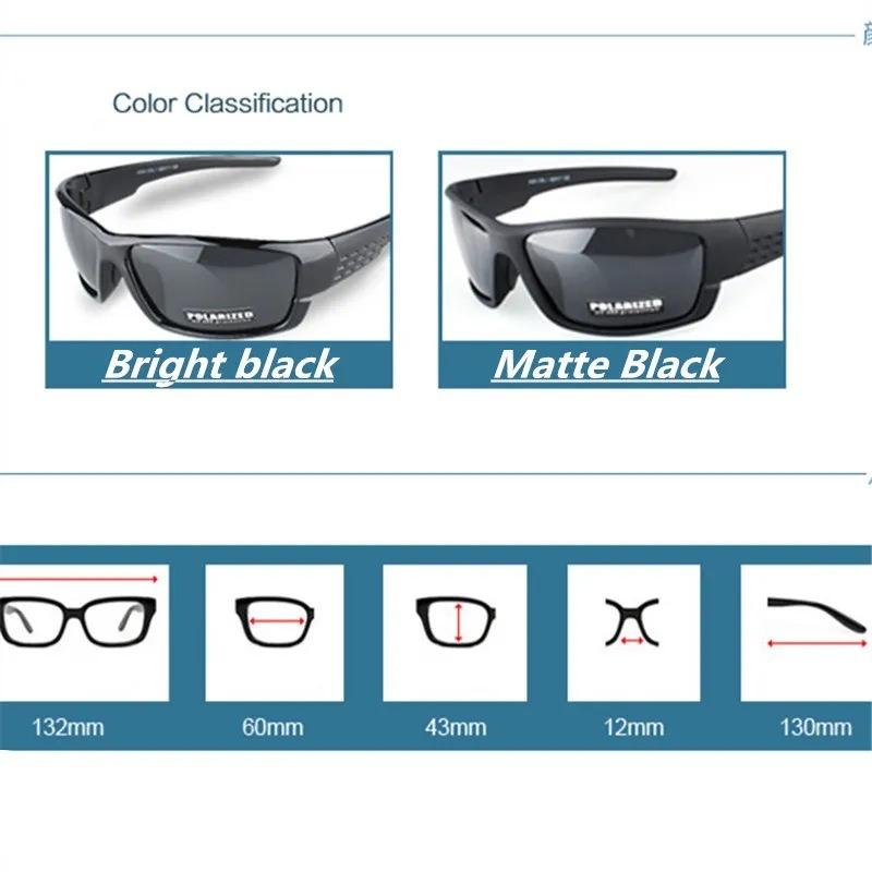 New Black frame glasses Sports Sunglasses Men and Women brand designers driving Fishing Sun glasses UV400