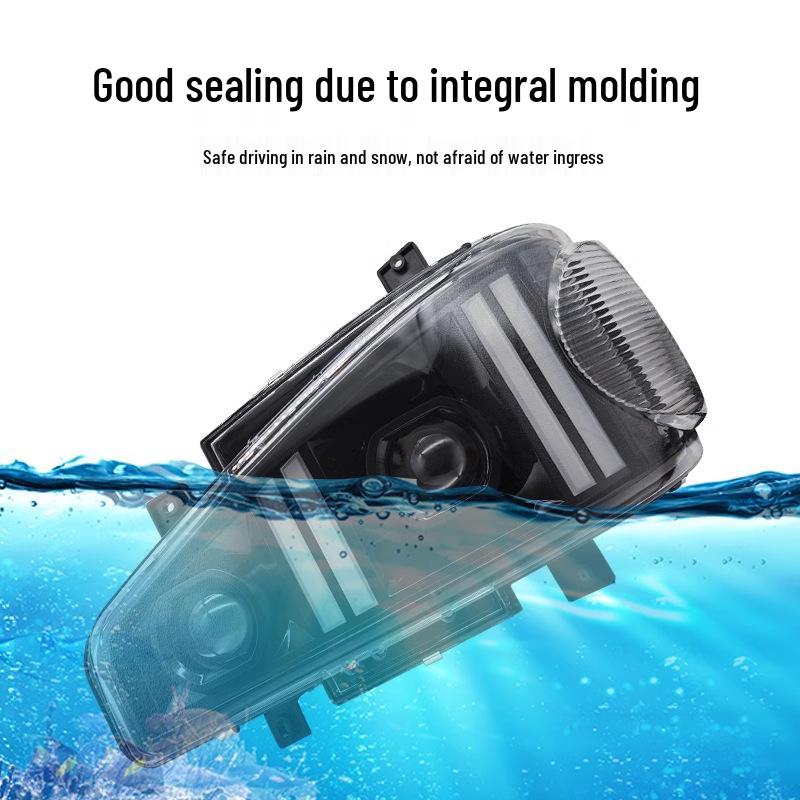 LED Headlight Assembly with DRL for FAW Jiefang J6/J6P/J6M - Double Lens Modified