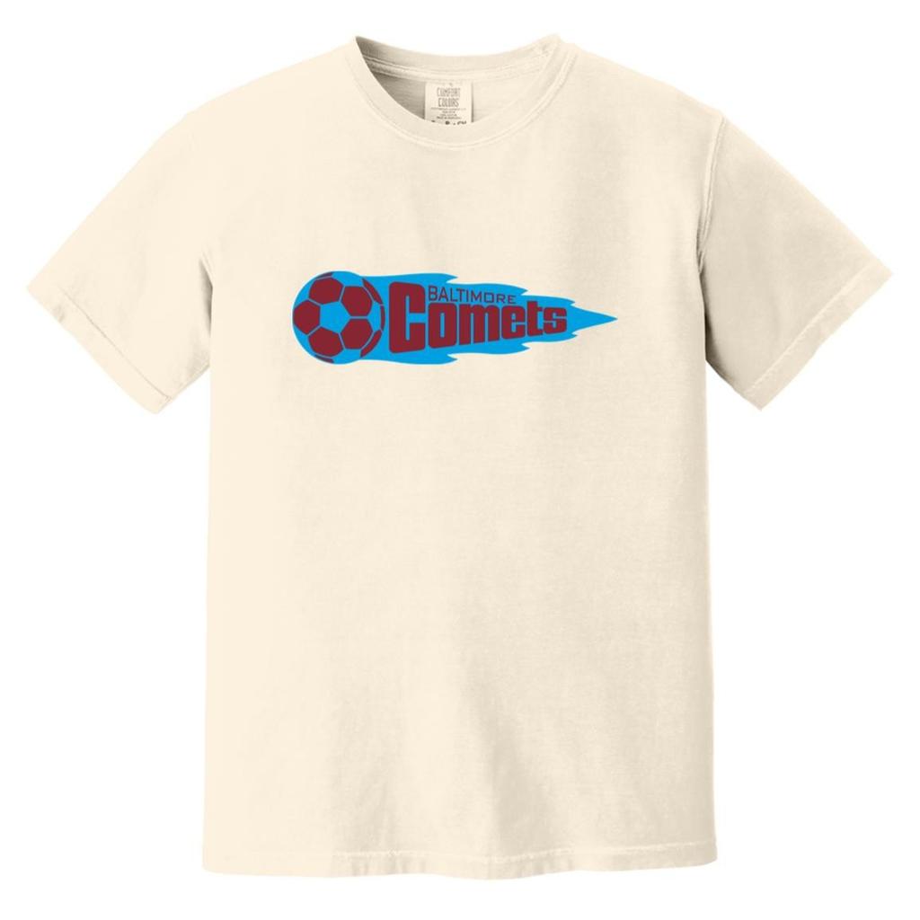 Baltimore Comets T-shirt Heavyweight Vintage Colors | NASL Soccer Team