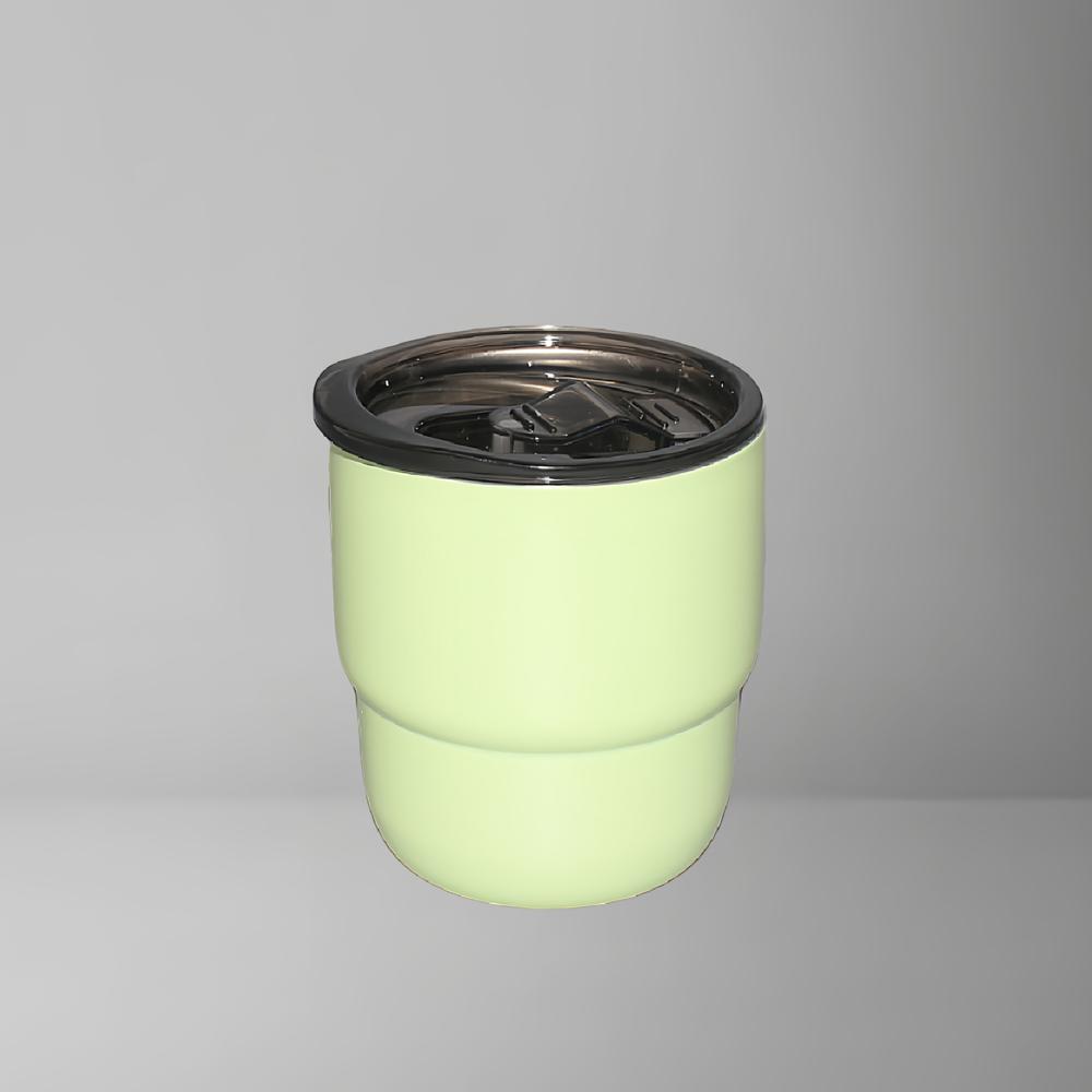 

Мини-переносная кружка для путешествий из нержавеющей стали 304 с двойными стенками, термос-чашка, креативная подарочная кружка с крышкой, термос-бутылка для кофе 250ml зелёный