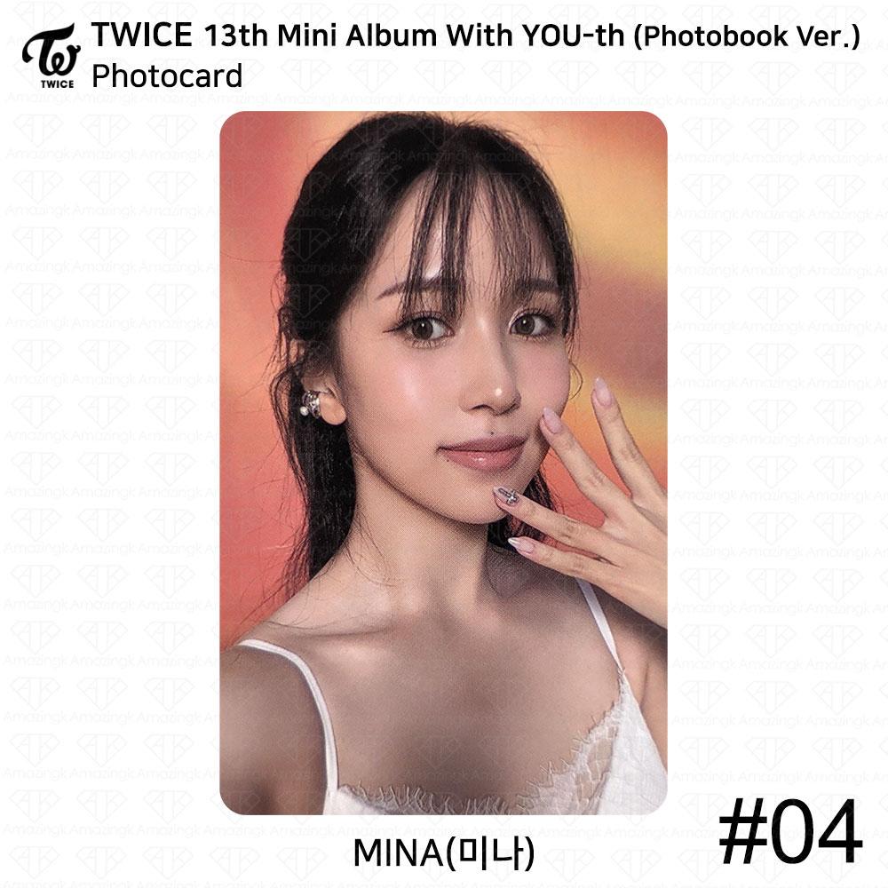 

TWICE 13-й мини-альбом с молодежной фотокарткой YOU-th, постером, пленкой, стикером Mina KPOP K-POP Photocard - #04