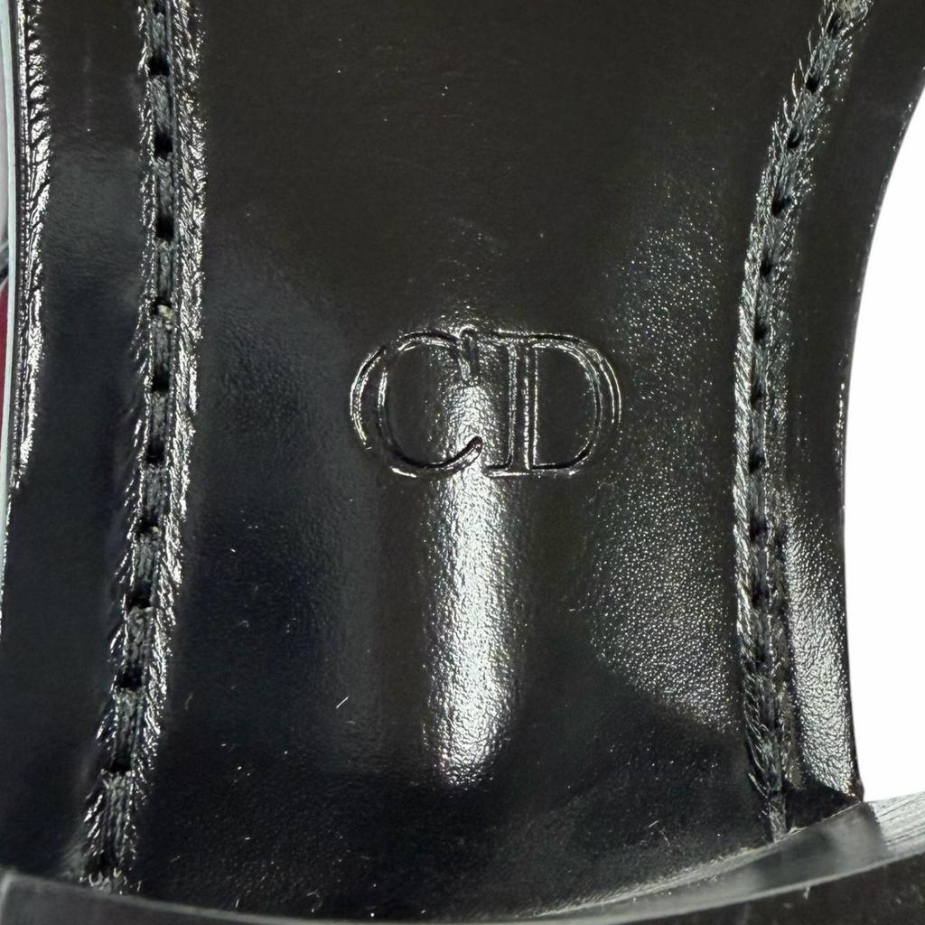 Pristine DIOR short boots HEEL BOOTS Red Patent leather mens Used