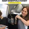 Car rear seat storage case with 3 storage pockets, oversized waterproof rear seat protector, dust, mud and scratch resistant
