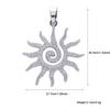 Trendy Sun Pendant Copper Gold-Plated Drip Oil DIY Jewelry: Necklace, Bracelet, Earring Accessories for Women