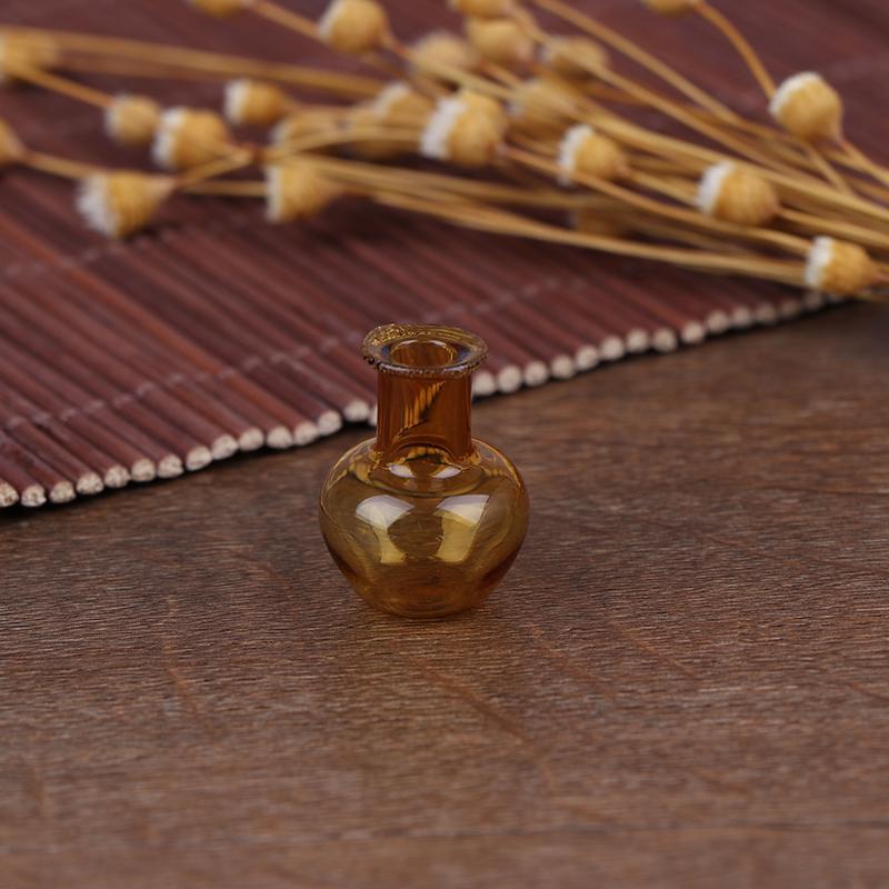 1:12 Dom dla lalek Miniaturowy Szklany Wazon Przezroczysty Słoik do Przechowywania Doniczka Wystrój Domu i Ogrodu Ręcznie Robione Akcesoria