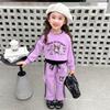 Girls Autumn Fashion 3 Piece Set Stylish Hoodie Outfit for Toddlers and Kids