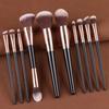 15pcs/set Make Up Tool Makeup Brushes Kit Face Bronzer Liner Brow Brush Eyebrow Brush  Women