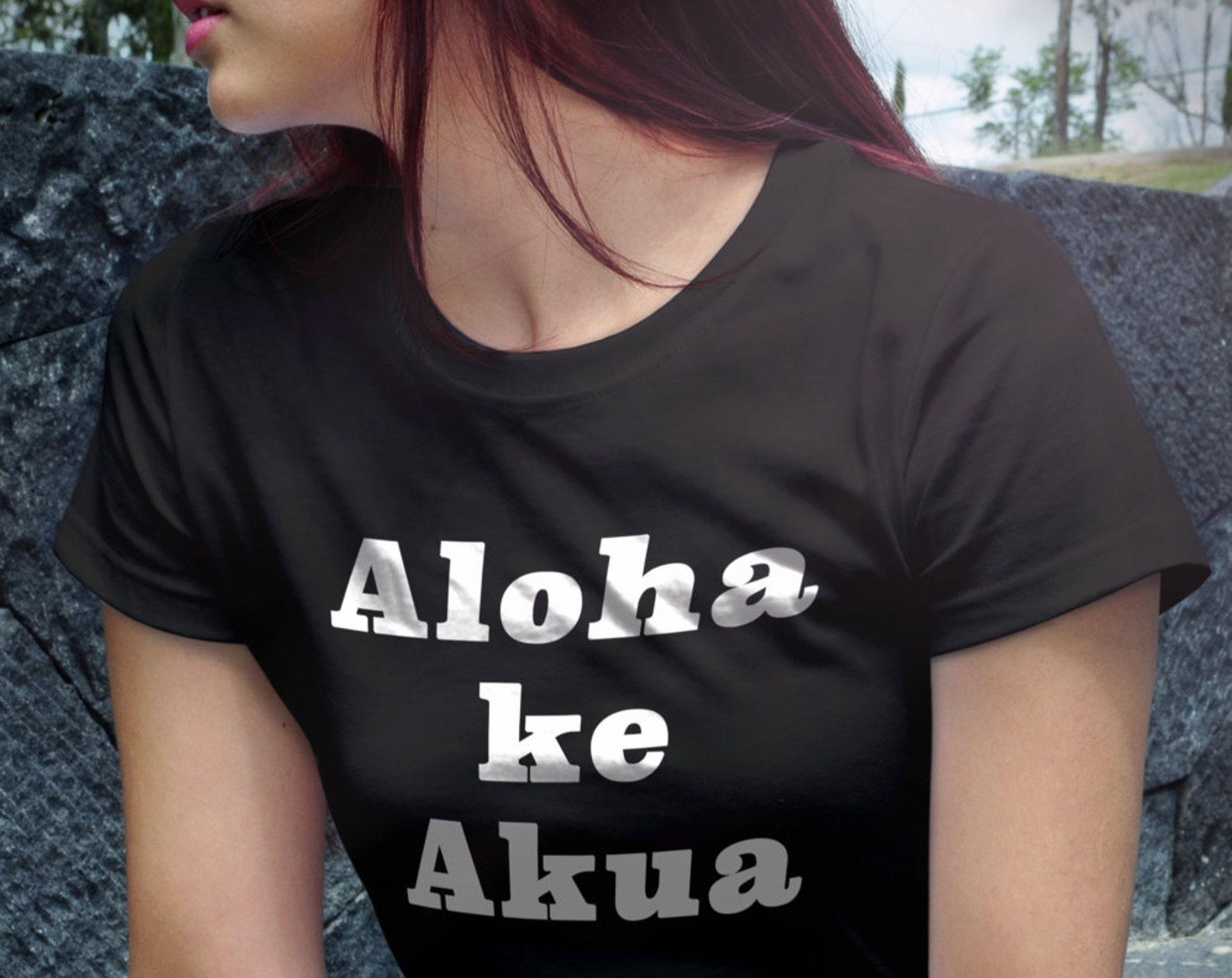Hawaiian Shirt Aloha Ke Akua Christian Shirt Cute Friend Gifts Religious Tshirt Christian Gift Christian Clothing Religious Gift #OS295 S