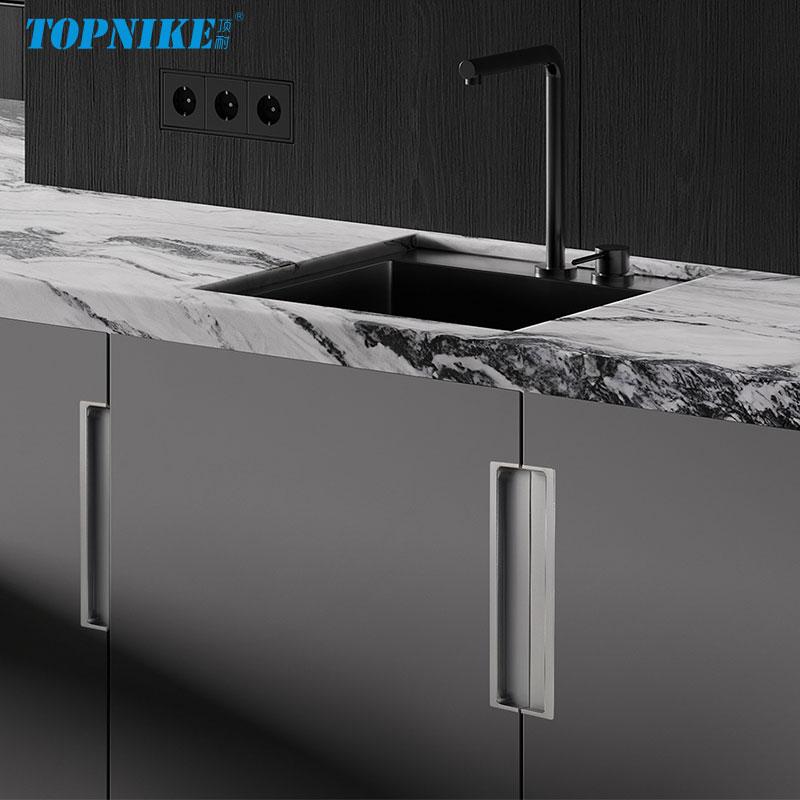 Embedded Concealed Pulls Handles White Wardrobe Doors Handles Black Cabinets Pulls Gray Drawers Pulls Recessed Finger Pulls