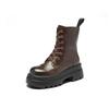 Augustine Martin boots new autumn British style platform casual short boots Maillard medium boots