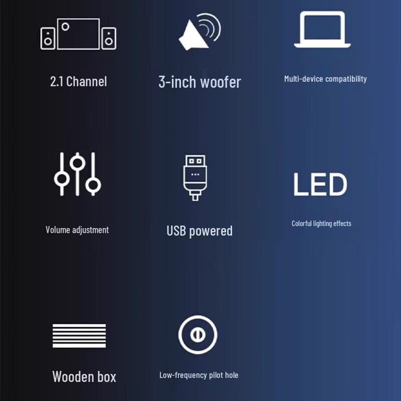 SainTronic H2 2.1 Channel Multimedia Desktop Speakers CN Plug (adapter Included)