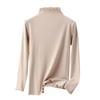 Women's Fashion Solid Colour Long Sleeve Fleece Thickened Top