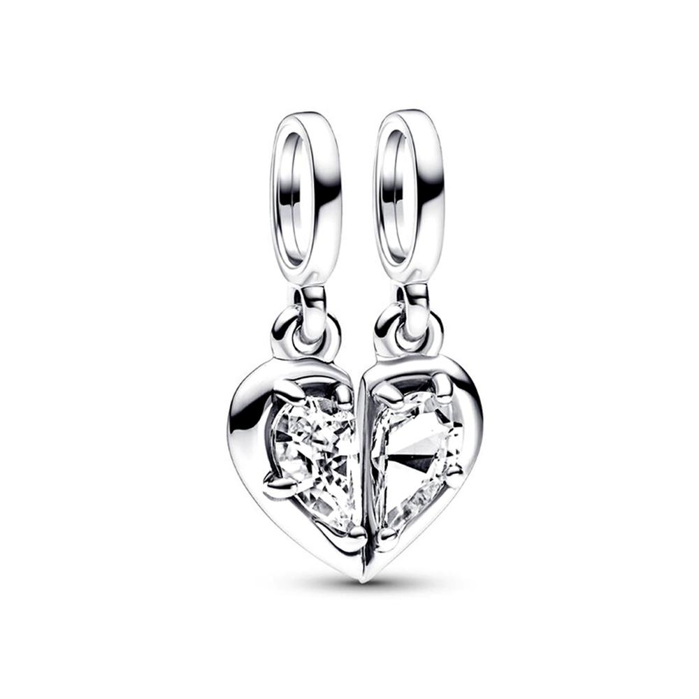 New Copper Double Layer Happiness Tree Clover Feather Talisman Pendant Fit For Original Bracelet Necklace Diy Women'S Jewelry