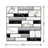 Kolej DIY Cihlový design pro nástěnnou dekoraci Nástěnná nálepka 3D Tapeta Pozadí Tapeta