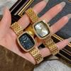 Square Medieval Watch Women's Simple Niche Light Luxury Gold Chain Quartz Watch Brand Retro Watch