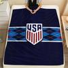 USMNT Flannel Blanket, High Quality Comfortable for All Seasons, Home Decor, Warmth and Comfort