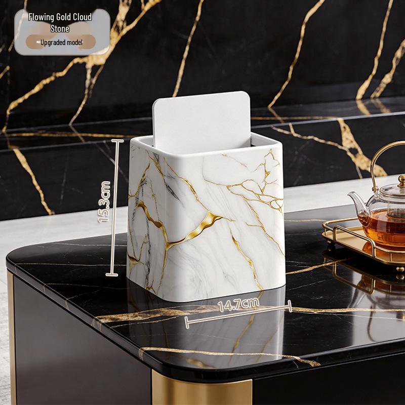 Compact Retro Wood Grain Double-Sleeve Trash Can for Home & Kitchen