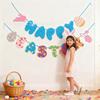 Easter Festival Theme Flag Rabbit Egg Festival Letters Flag Party Decoration Banner