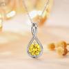 S925 Sterling Silver Women's Necklace Trendy Zircon Cross Pendant Birthday Gift  European American