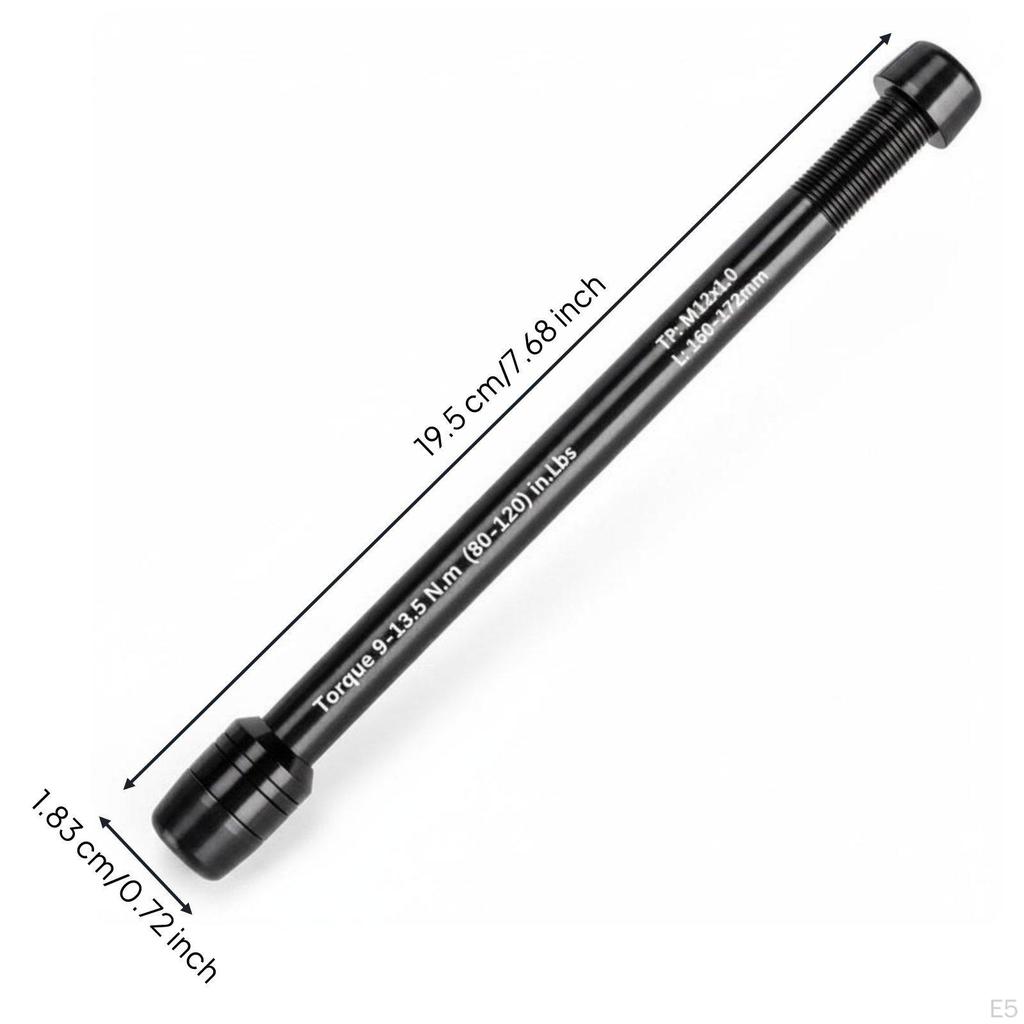 Bike Thru Axle Adapter 12mm Easy to Install for Indoor Training, Biking Workout M12x1.5